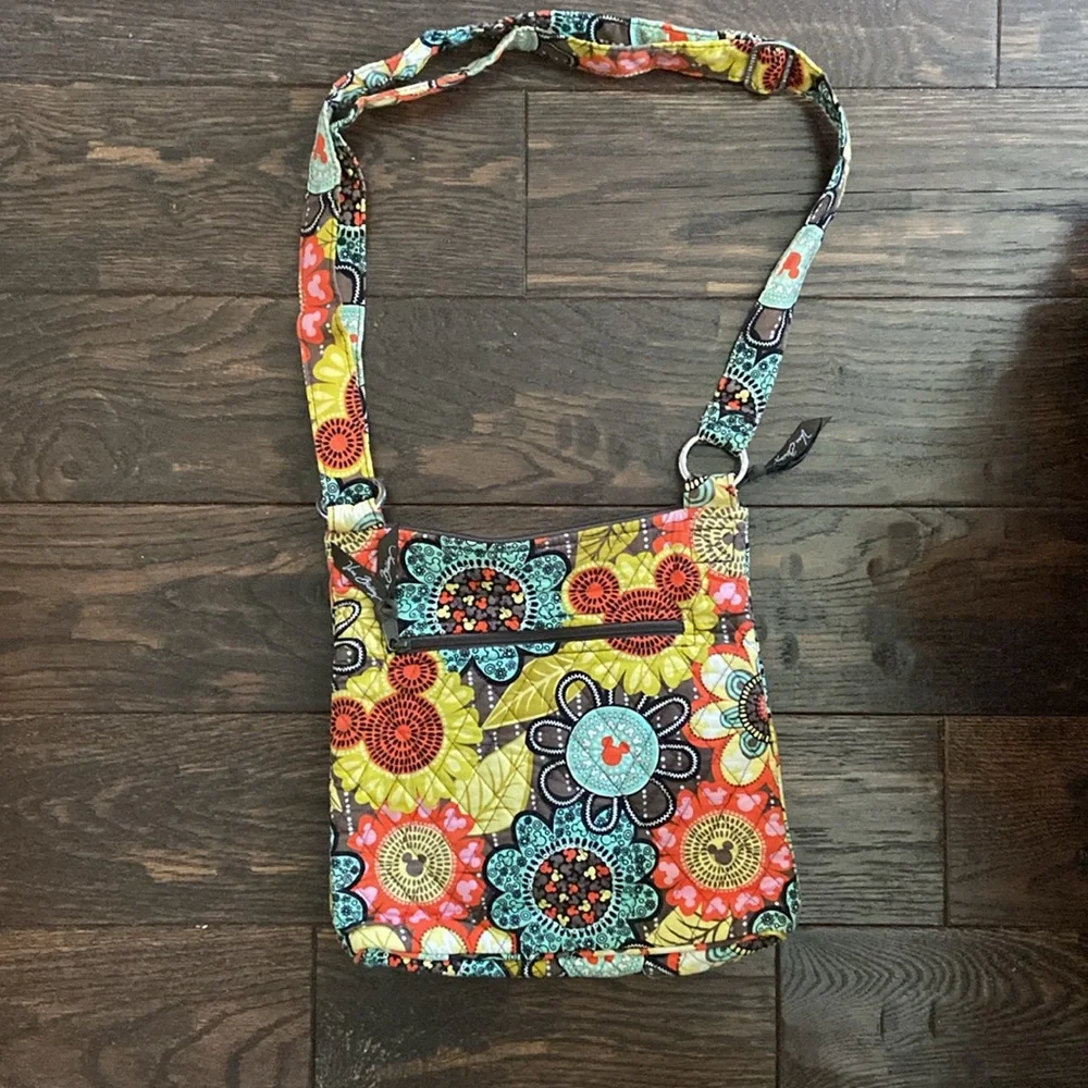 Vera Bradley x Disney Mickey Crossbody Hipster Bag Perfect Petals Print - Picture 2 of 4